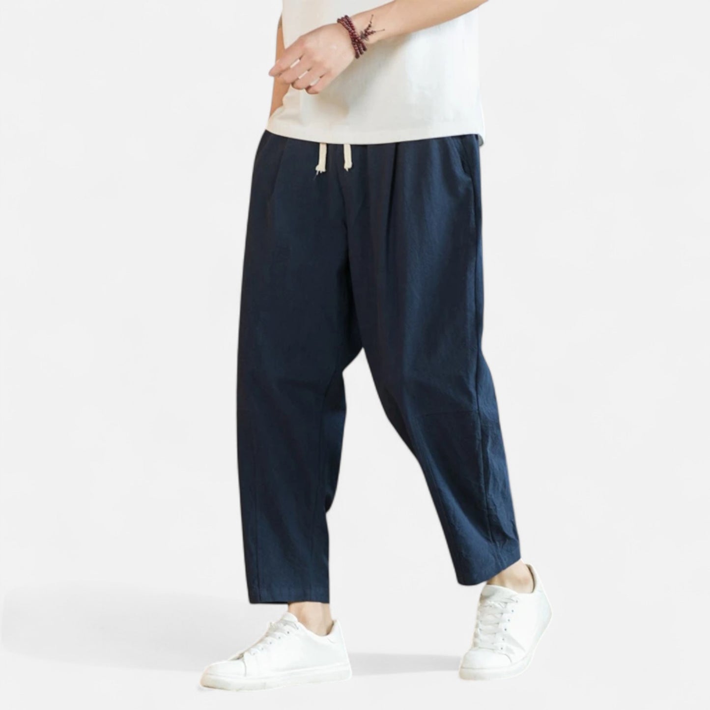 Delvoir | Men’s Cotton-Linen Trousers – Effortless Sophistication, Everyday Comfort