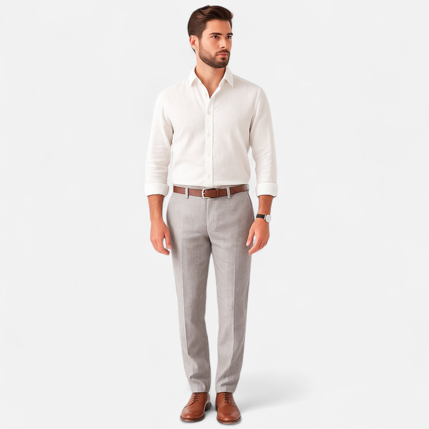 Delvoir | Men’s Linen Trousers – Timeless Comfort, Effortless Sophistication