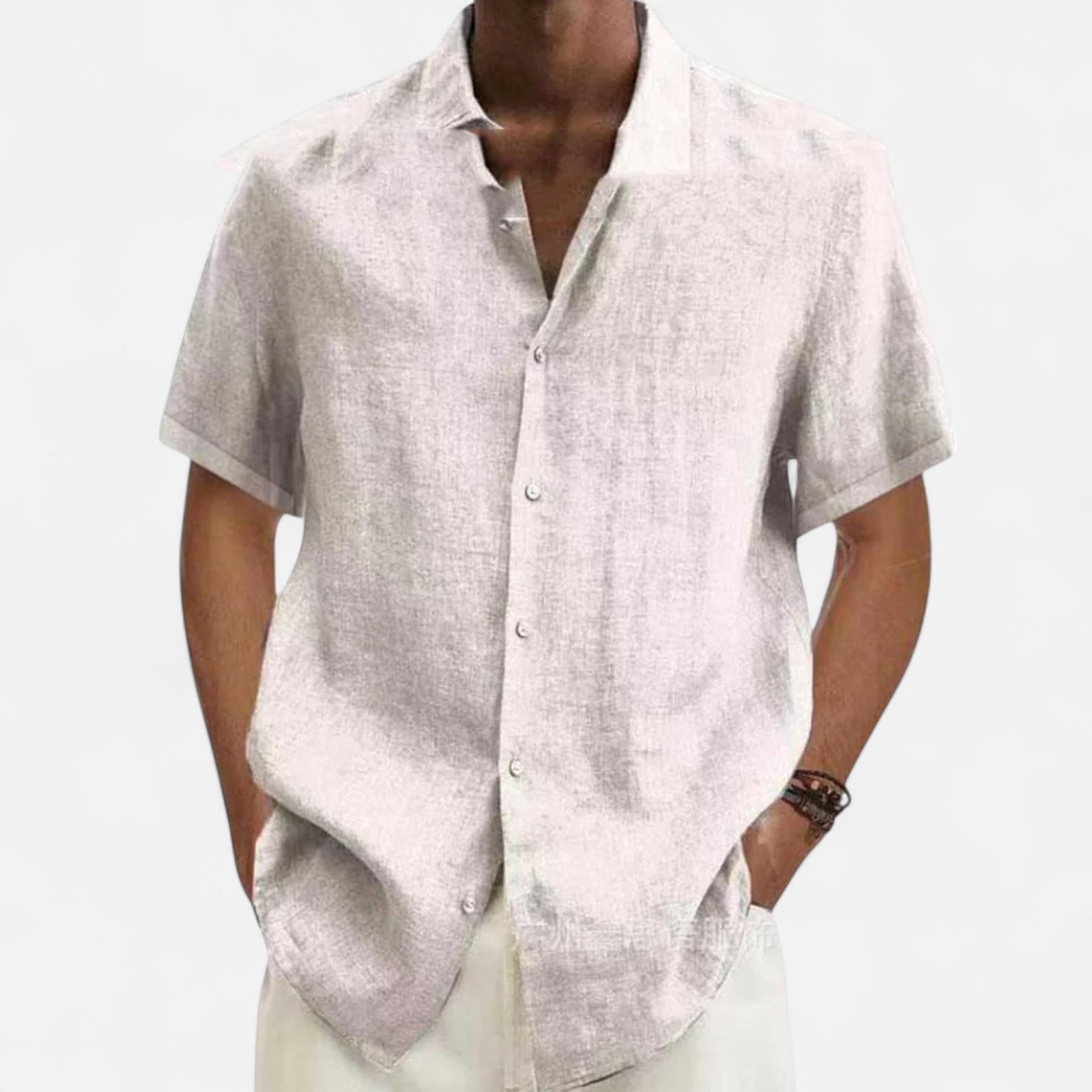 Delvoir | Men’s Linen T-Shirt – Lightweight Comfort, Timeless Sophistication