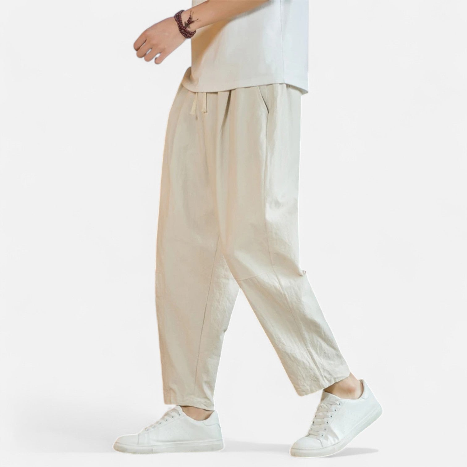 Delvoir | Men’s Cotton-Linen Trousers – Effortless Sophistication, Everyday Comfort