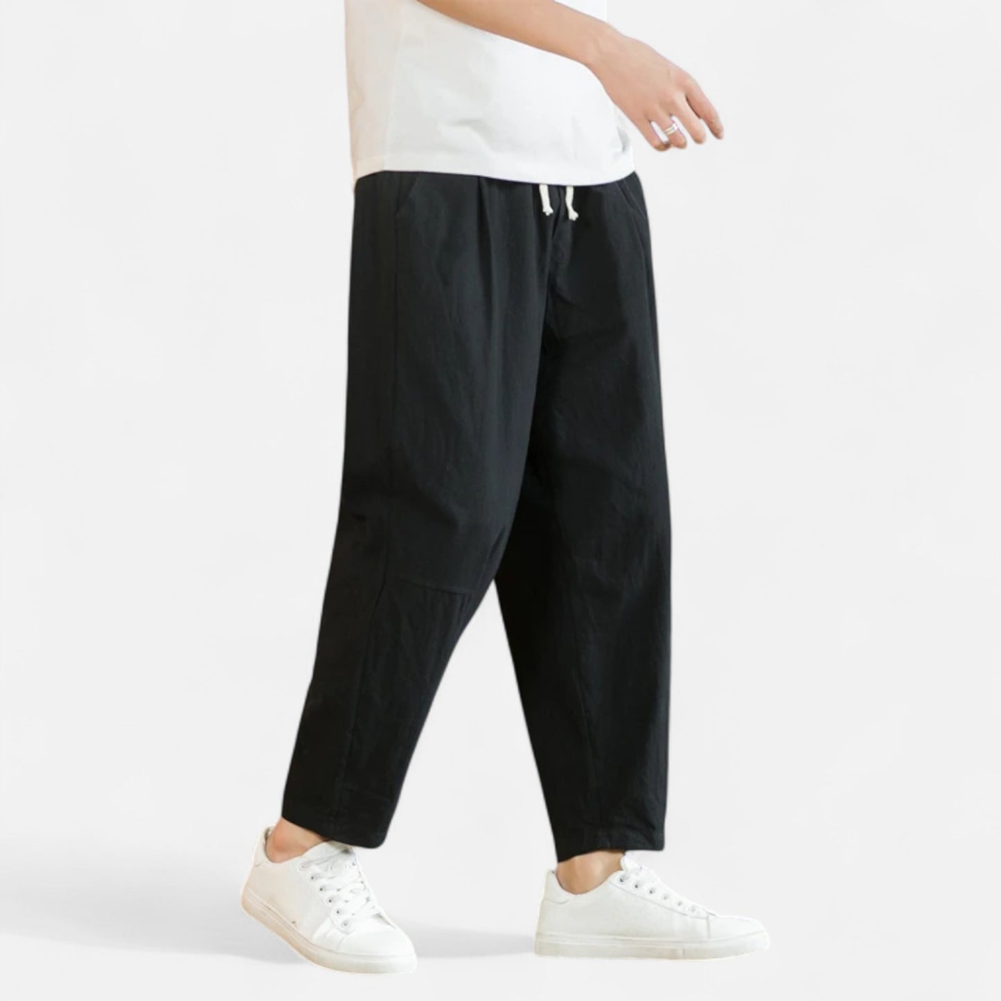 Delvoir | Men’s Cotton-Linen Trousers – Effortless Sophistication, Everyday Comfort
