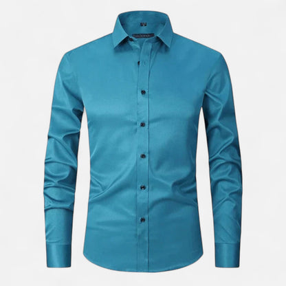 Delvoir | Men’s Classic Wrinkle-Free Shirt – Timeless Elegance, Effortless Maintenance