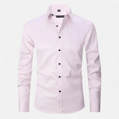 Delvoir | Men’s Classic Wrinkle-Free Shirt – Timeless Elegance, Effortless Maintenance