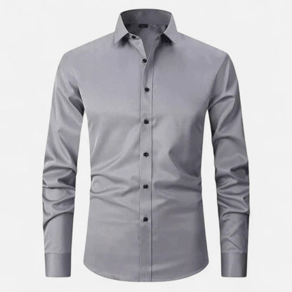 Delvoir | Men’s Classic Wrinkle-Free Shirt – Timeless Elegance, Effortless Maintenance