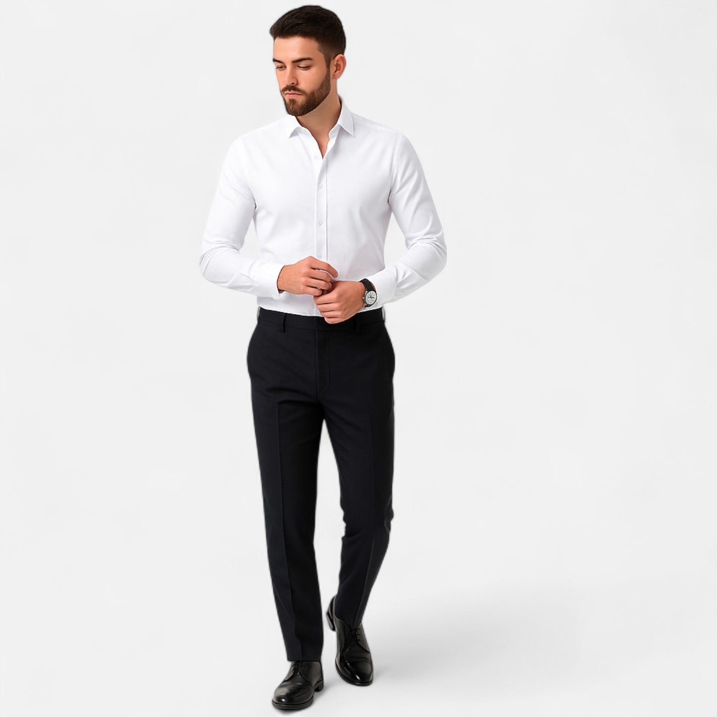 Delvoir | Men’s Classic Wrinkle-Free Shirt – Timeless Elegance, Effortless Maintenance