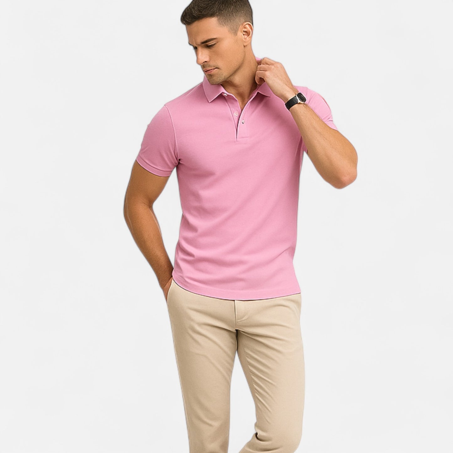 Delvoir | Men’s Summer Polo Shirt – Lightweight Comfort, Timeless Style