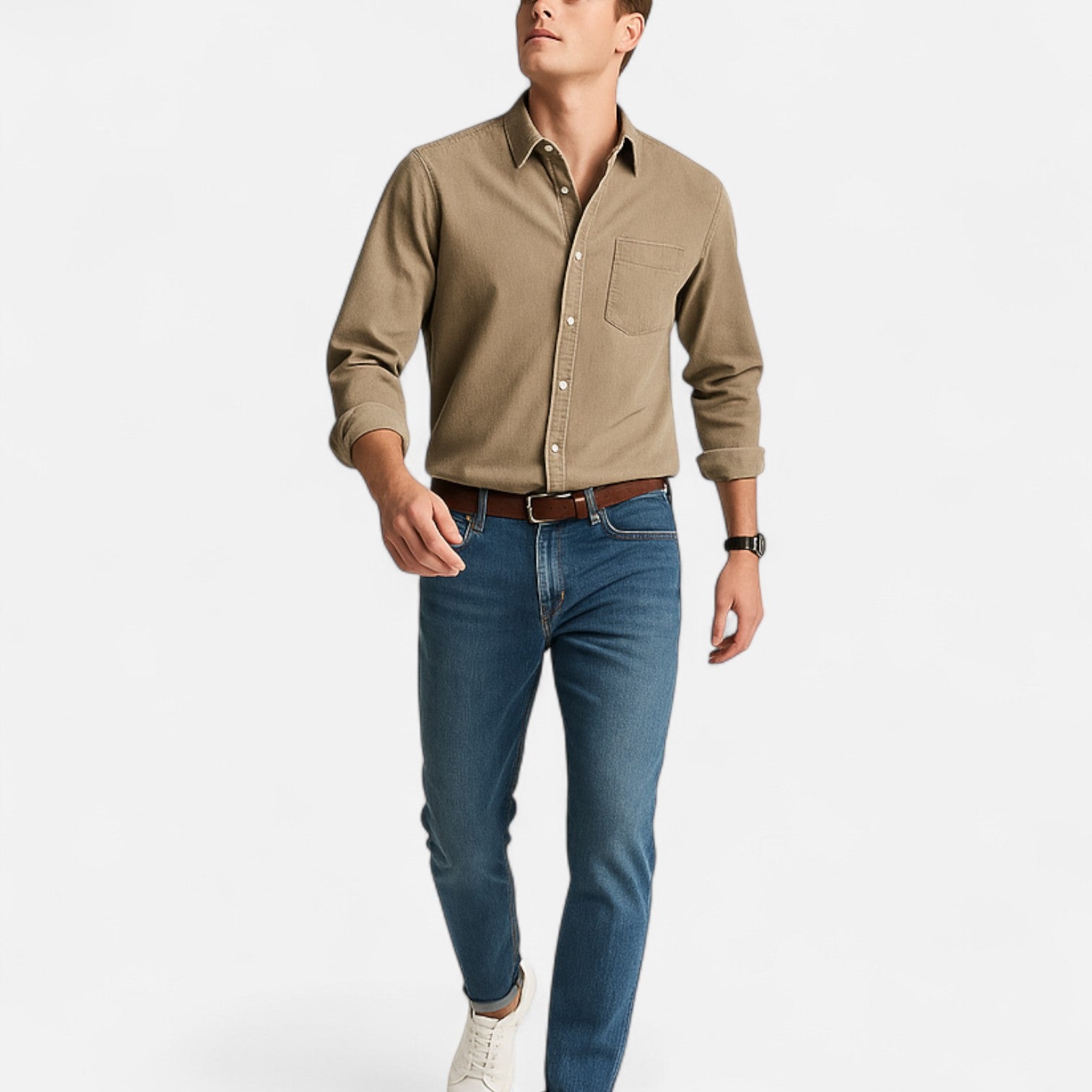 Delvoir | Men’s Casual Business Shirt – Refined Versatility, Everyday Sophistication