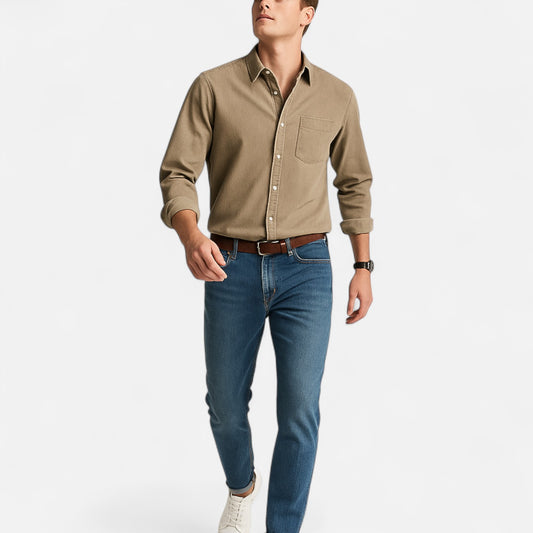 Delvoir | Men’s Casual Business Shirt – Refined Versatility, Everyday Sophistication