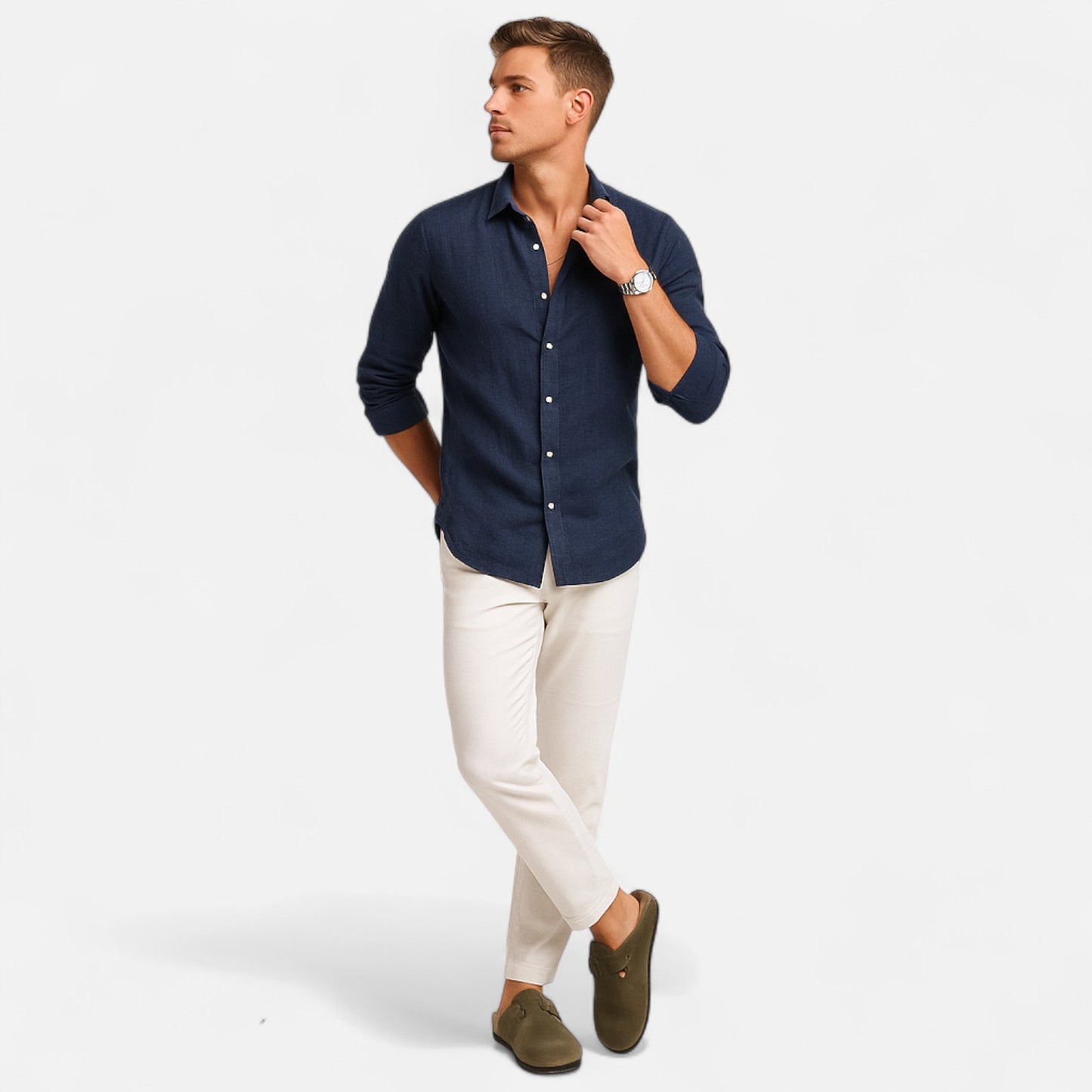 Delvoir | Premium Men’s Boston Sandals – Timeless Comfort, Refined Craftsmanship