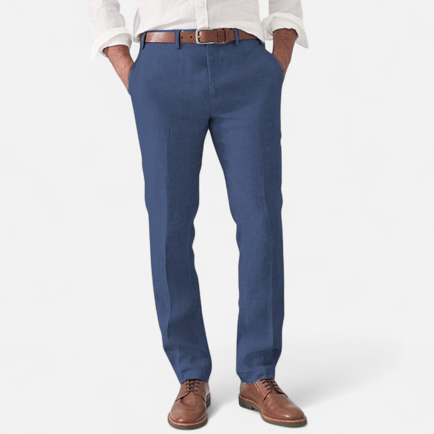 Delvoir | Men’s Linen Trousers – Timeless Comfort, Effortless Sophistication