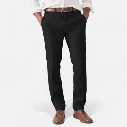 Delvoir | Men’s Linen Trousers – Timeless Comfort, Effortless Sophistication