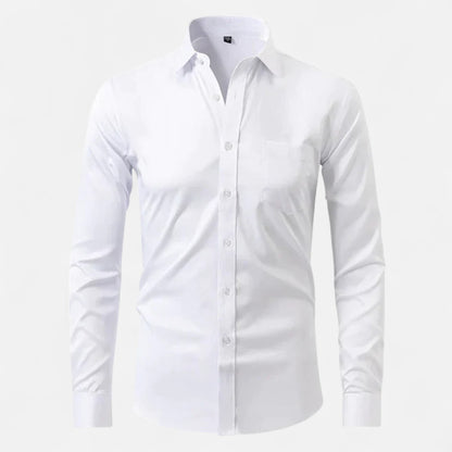Delvoir | Men’s Classic Wrinkle-Free Shirt – Timeless Elegance, Effortless Maintenance