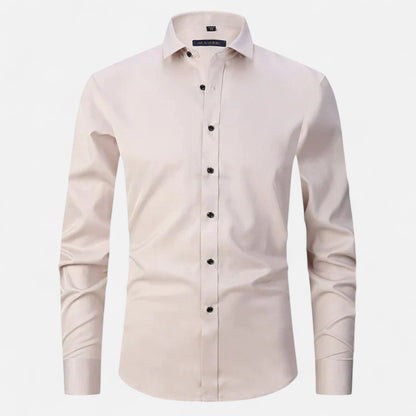 Delvoir | Men’s Classic Wrinkle-Free Shirt – Timeless Elegance, Effortless Maintenance