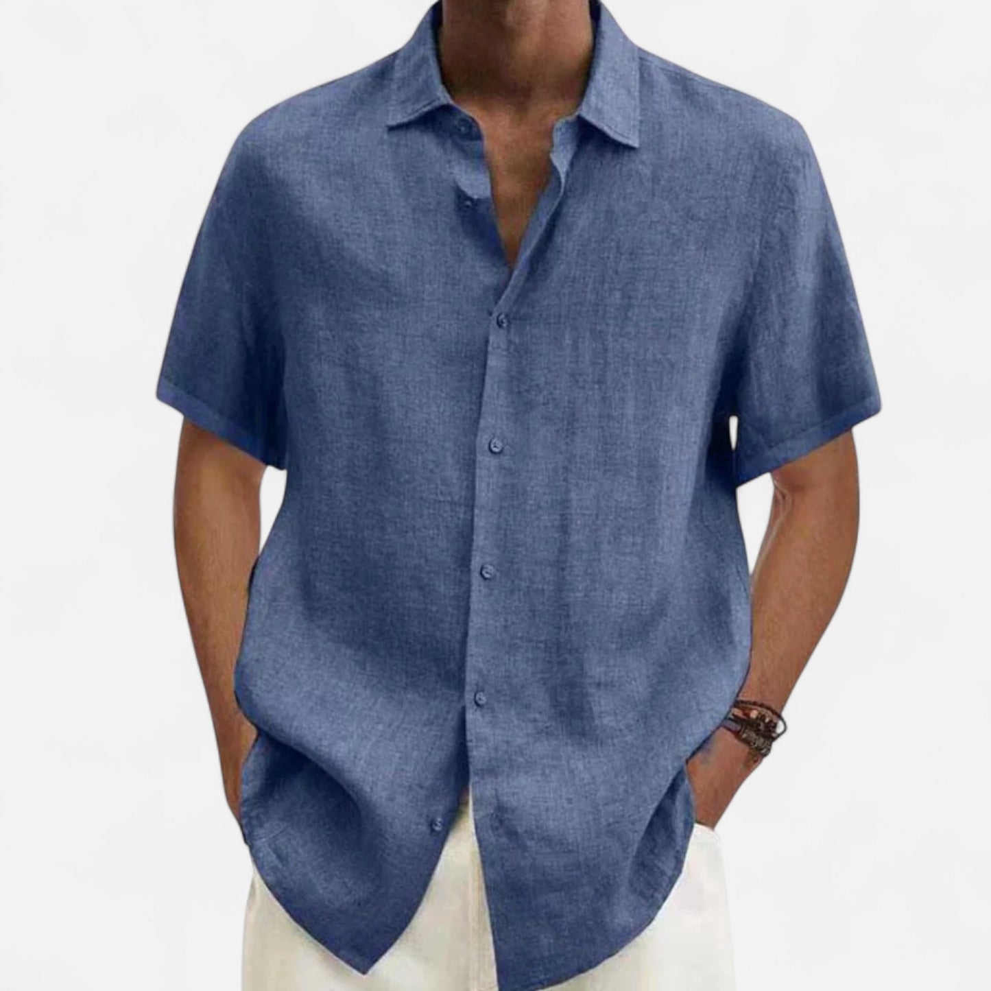 Delvoir | Men’s Linen T-Shirt – Lightweight Comfort, Timeless Sophistication