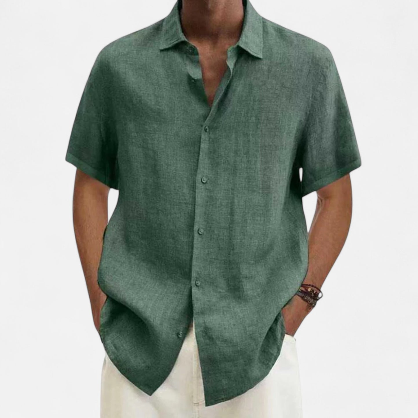 Delvoir | Men’s Linen T-Shirt – Lightweight Comfort, Timeless Sophistication