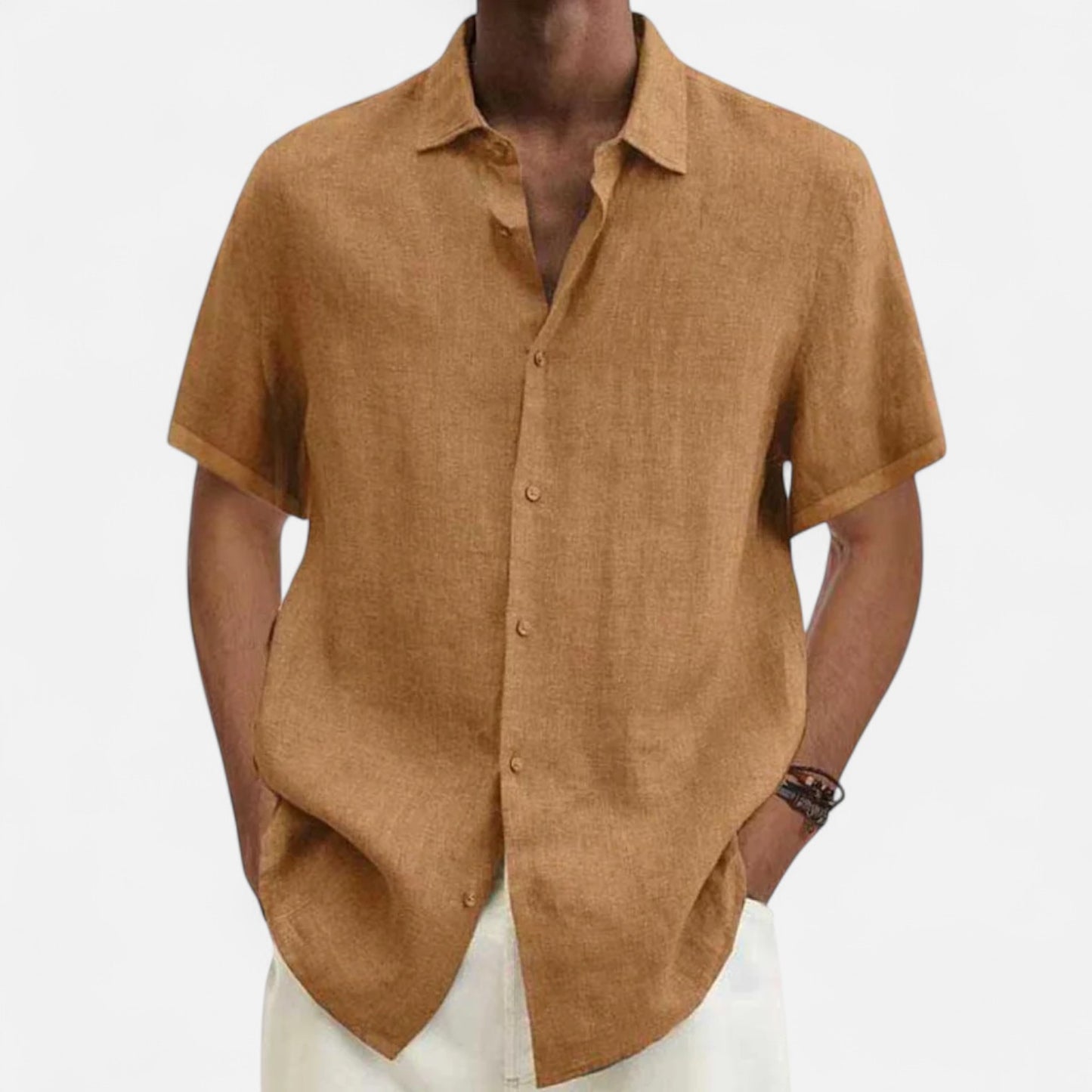 Delvoir | Men’s Linen T-Shirt – Lightweight Comfort, Timeless Sophistication