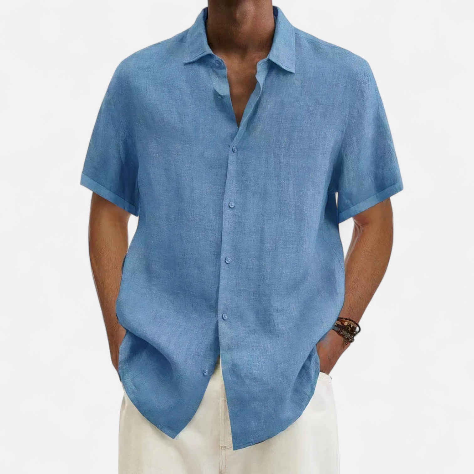 Delvoir | Men’s Linen T-Shirt – Lightweight Comfort, Timeless Sophistication