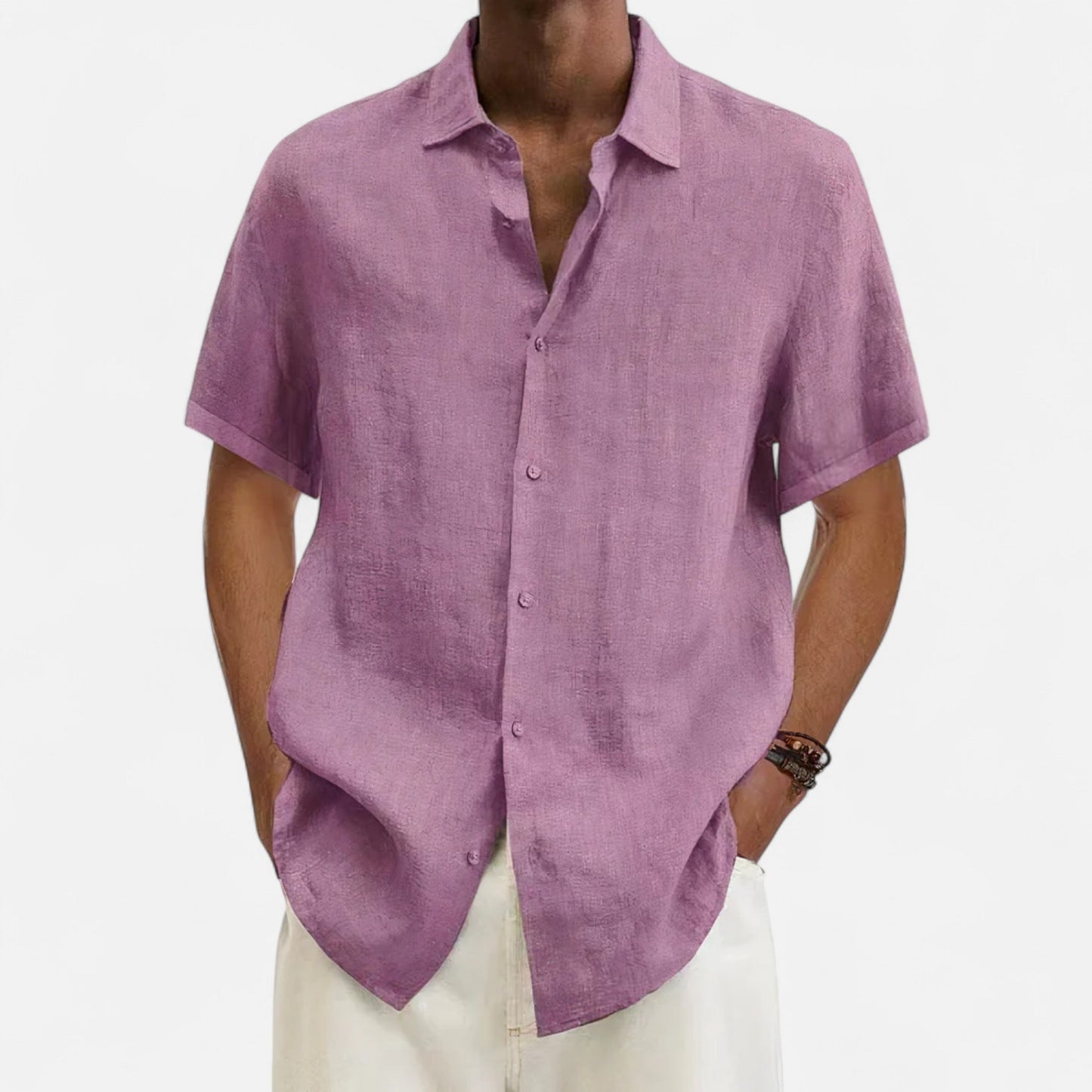 Delvoir | Men’s Linen T-Shirt – Lightweight Comfort, Timeless Sophistication