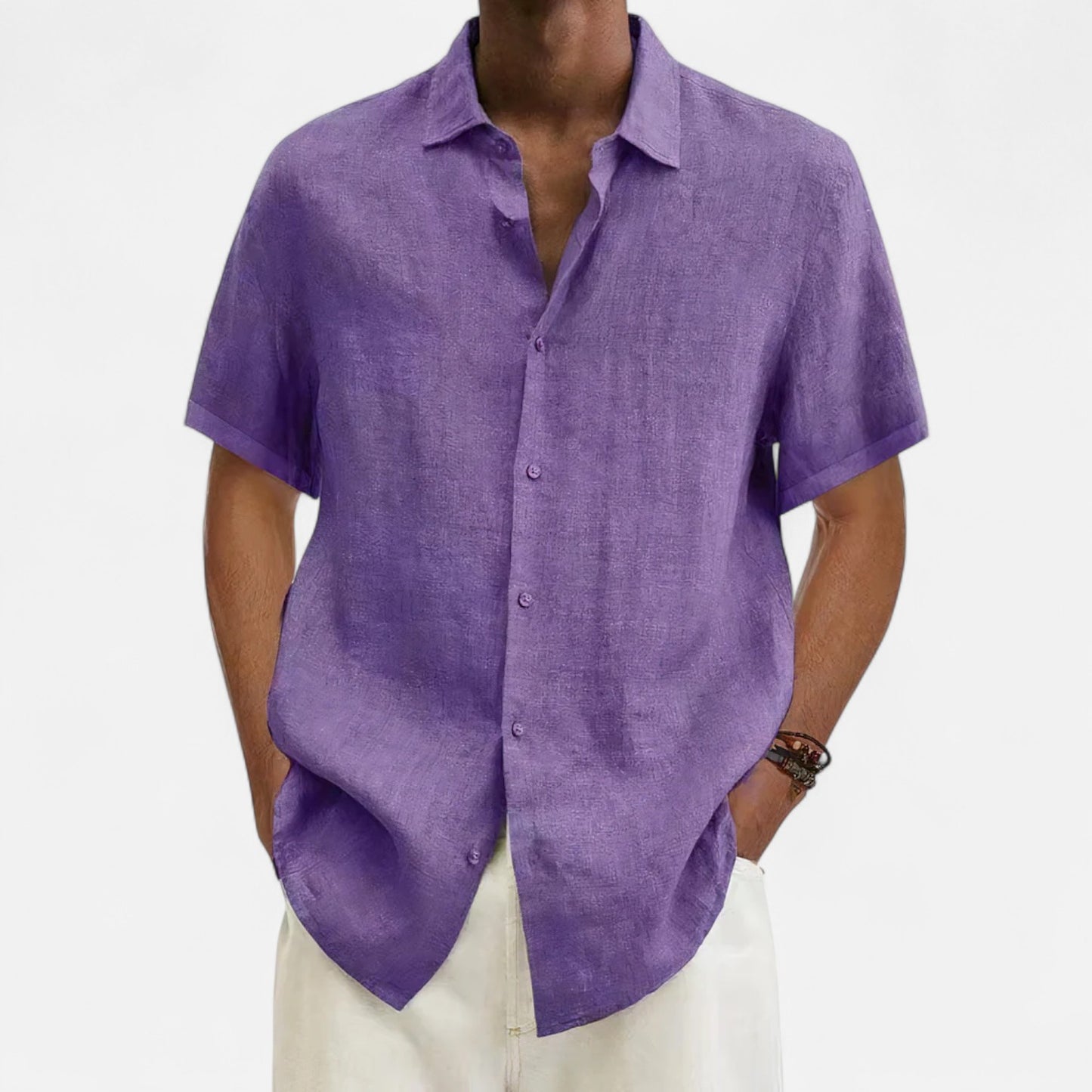 Delvoir | Men’s Linen T-Shirt – Lightweight Comfort, Timeless Sophistication