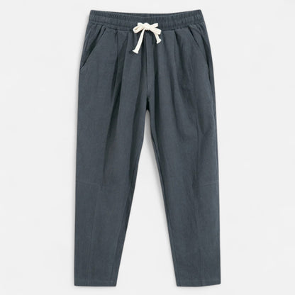 Delvoir | Men’s Cotton-Linen Trousers – Effortless Sophistication, Everyday Comfort