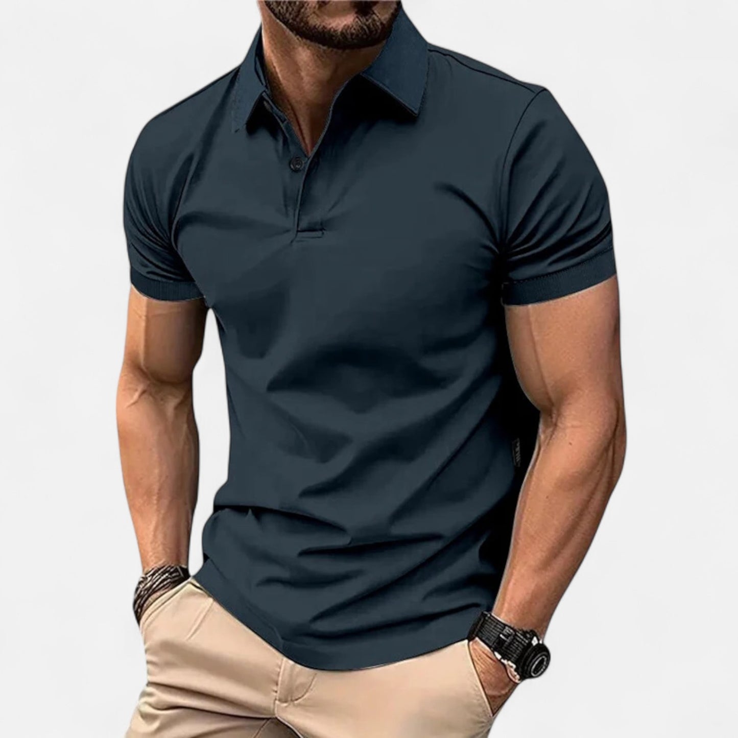 Delvoir | Men’s Summer Polo Shirt – Lightweight Comfort, Timeless Style