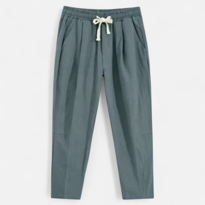 Delvoir | Men’s Cotton-Linen Trousers – Effortless Sophistication, Everyday Comfort