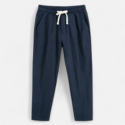 Delvoir | Men’s Cotton-Linen Trousers – Effortless Sophistication, Everyday Comfort