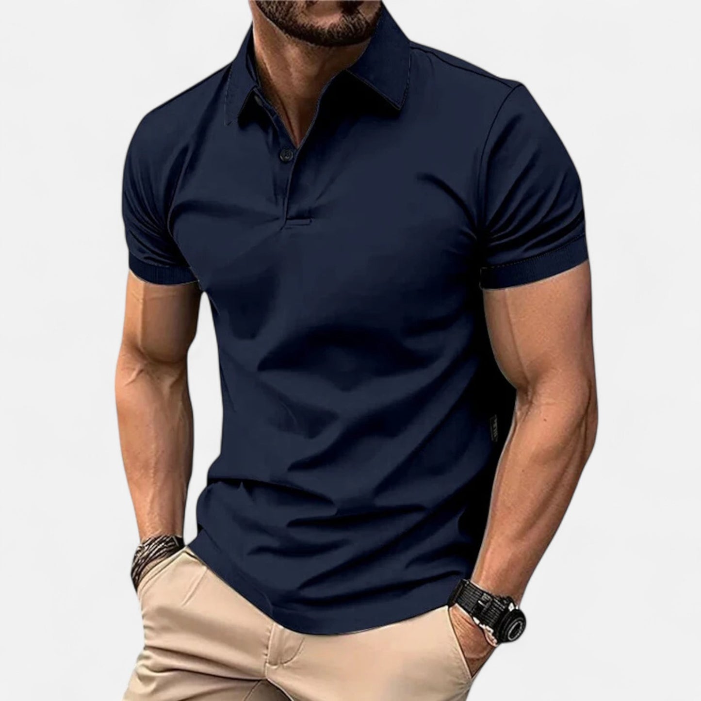 Delvoir | Men’s Summer Polo Shirt – Lightweight Comfort, Timeless Style