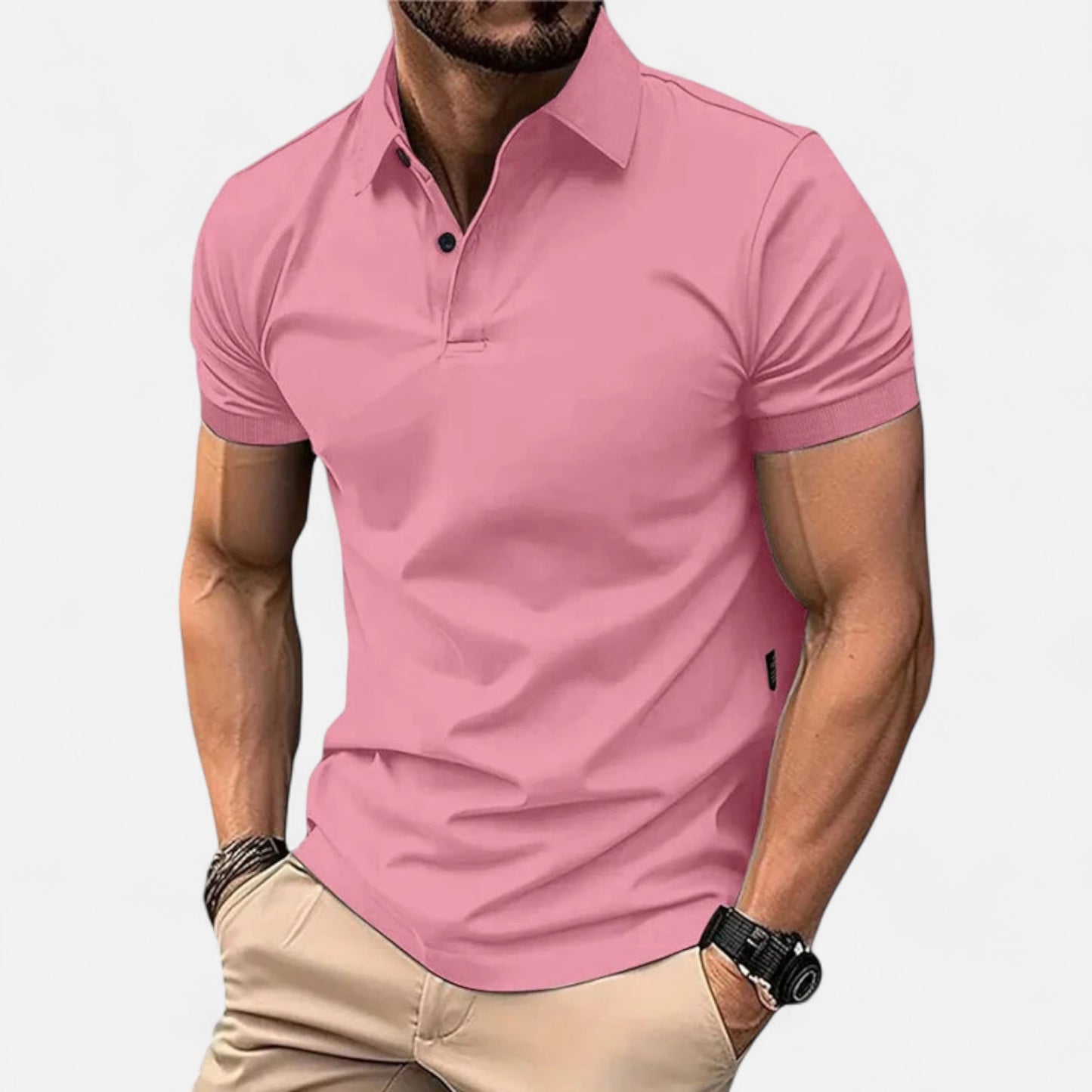 Delvoir | Men’s Summer Polo Shirt – Lightweight Comfort, Timeless Style