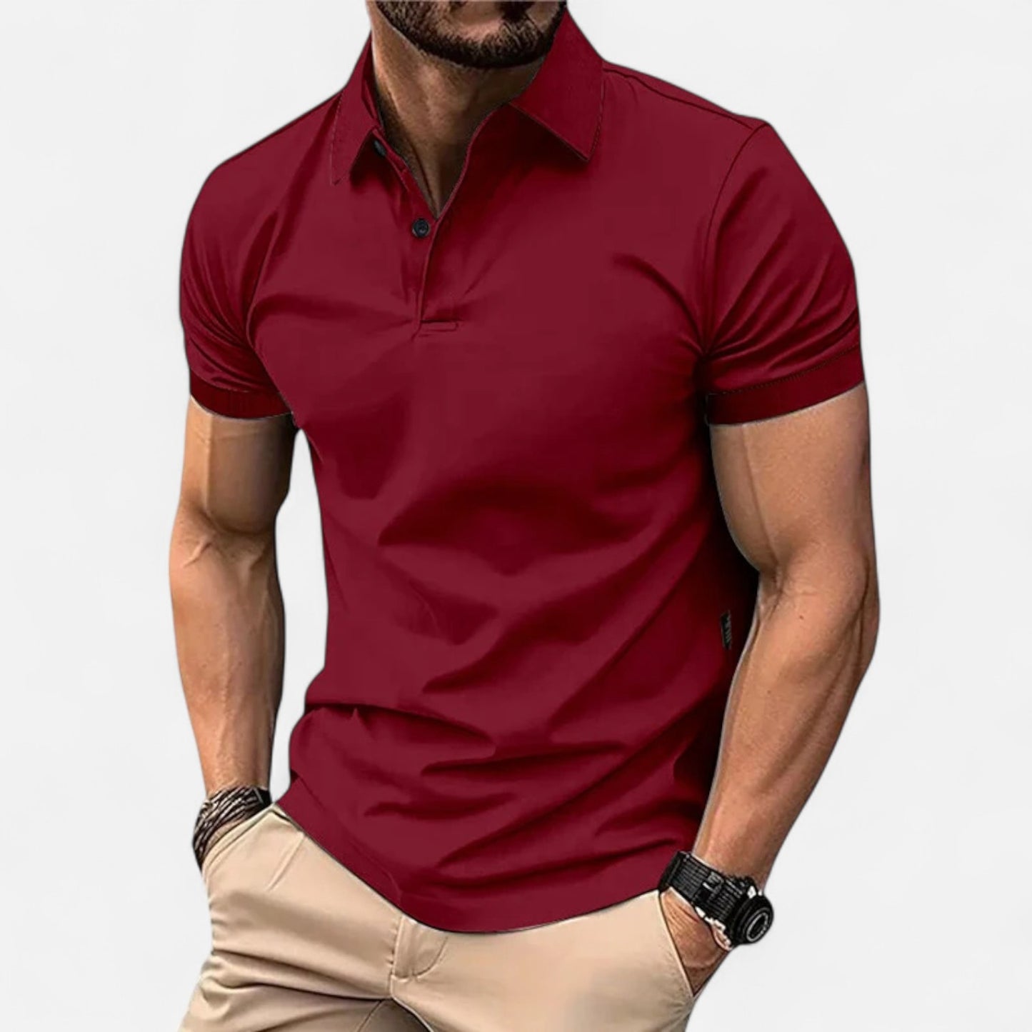 Delvoir | Men’s Summer Polo Shirt – Lightweight Comfort, Timeless Style