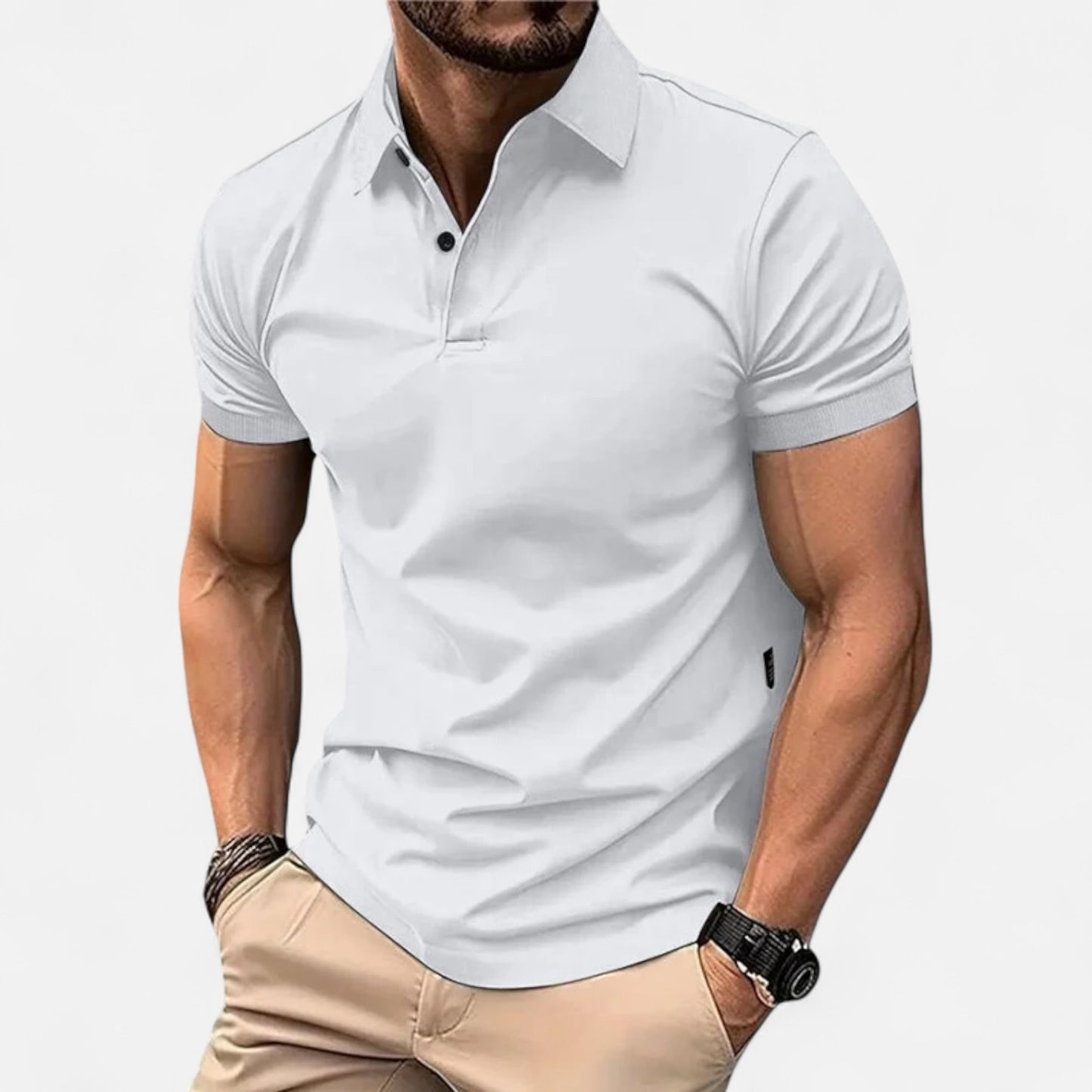 Delvoir | Men’s Summer Polo Shirt – Lightweight Comfort, Timeless Style